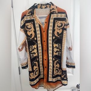 Cheetah Print Button Up